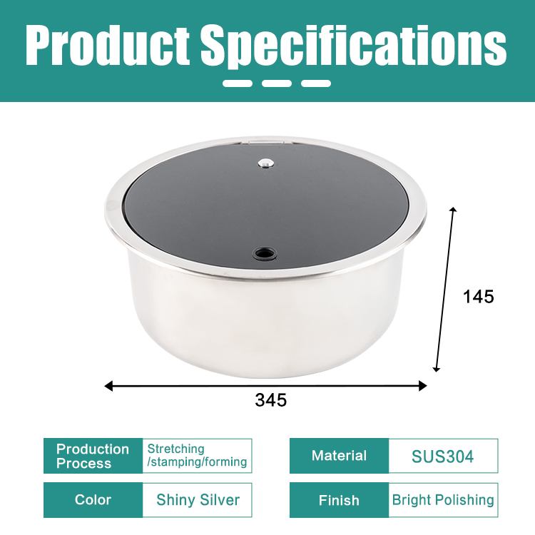 Stainless Steel Round Single B - огляд і ціна Kitchen