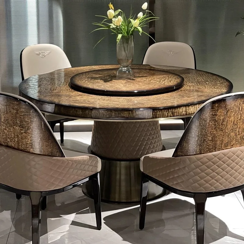 light luxury round dining tabl - огляд і ціна Lighting