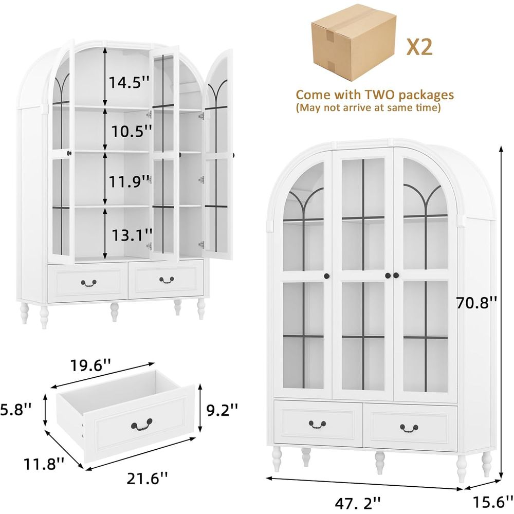 70.8'' Tall Arched Kitchen Pan - огляд і ціна Storage & Organization