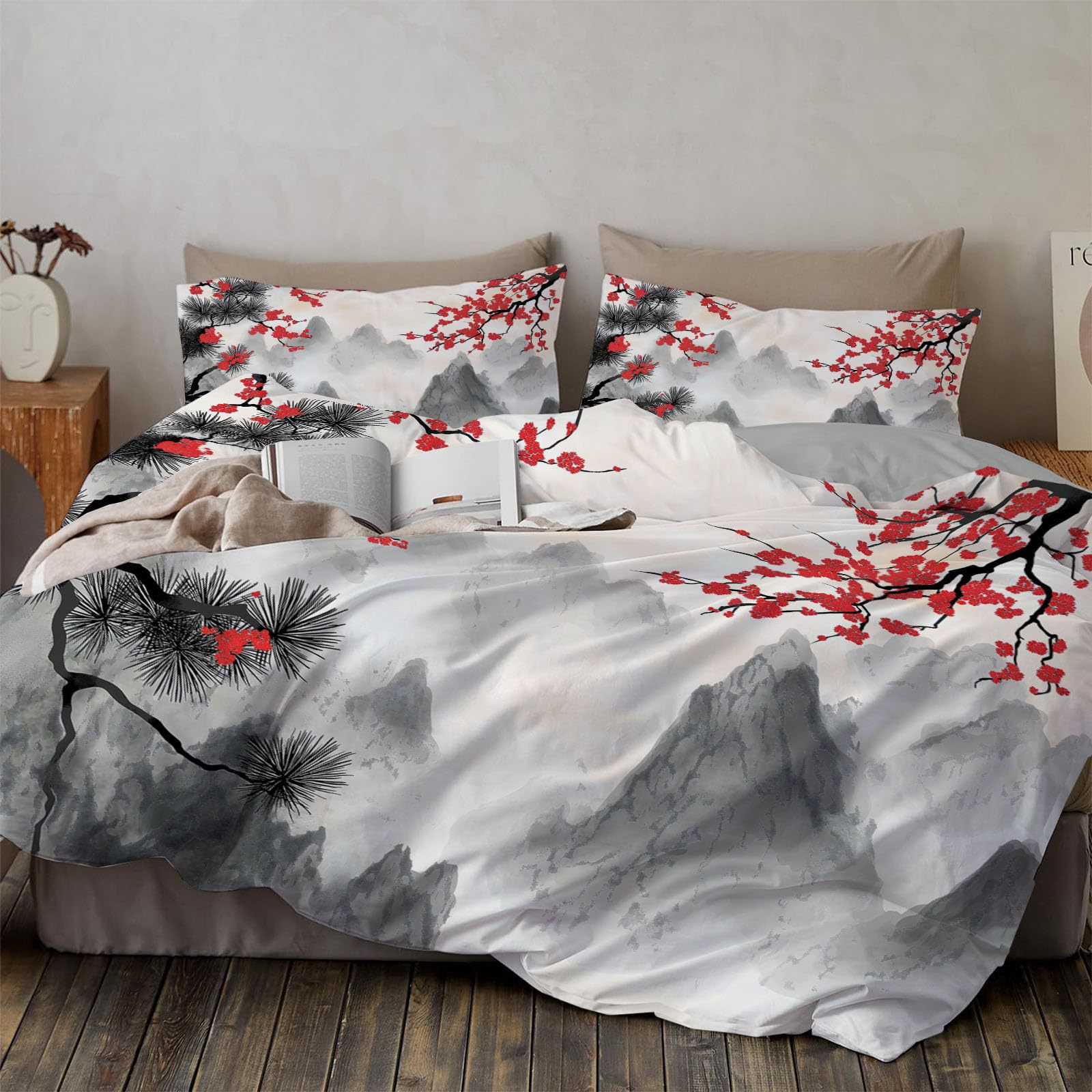 Japanese Style Waves Queen Duv - огляд і ціна Duvet Cover Sets With Zipper