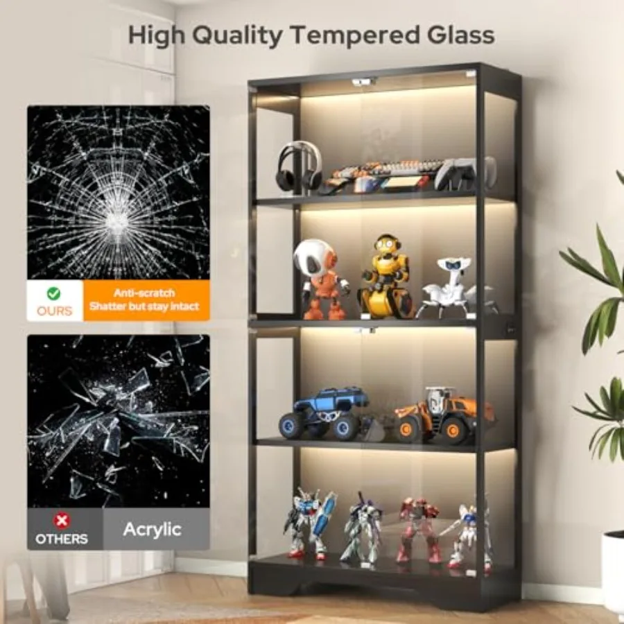 Display Cabinet with Glass Doo - огляд і ціна Lighting