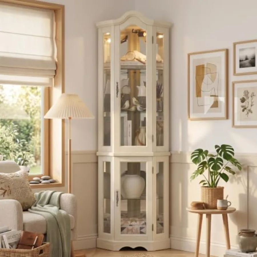Corner curio cabinet for bar a - огляд і ціна Storage & Organization