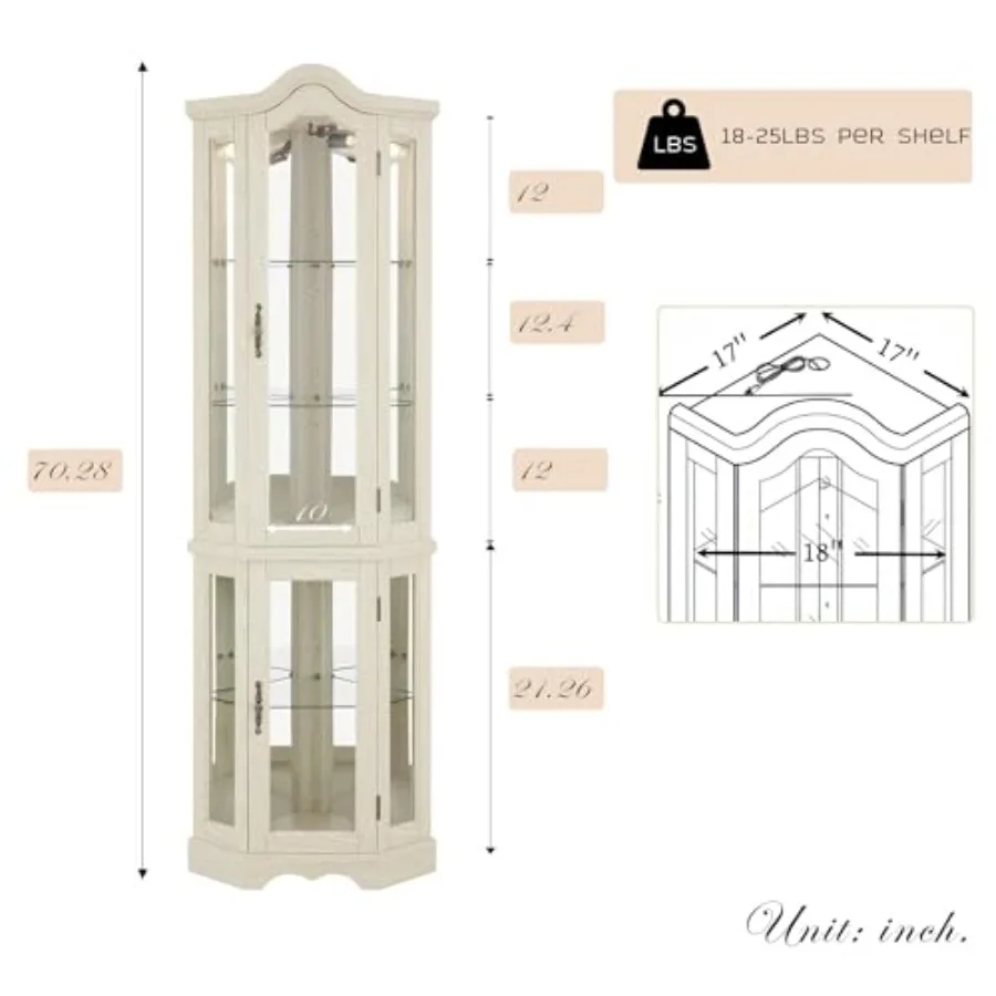 Corner curio cabinet for bar a - огляд і ціна Storage & Organization