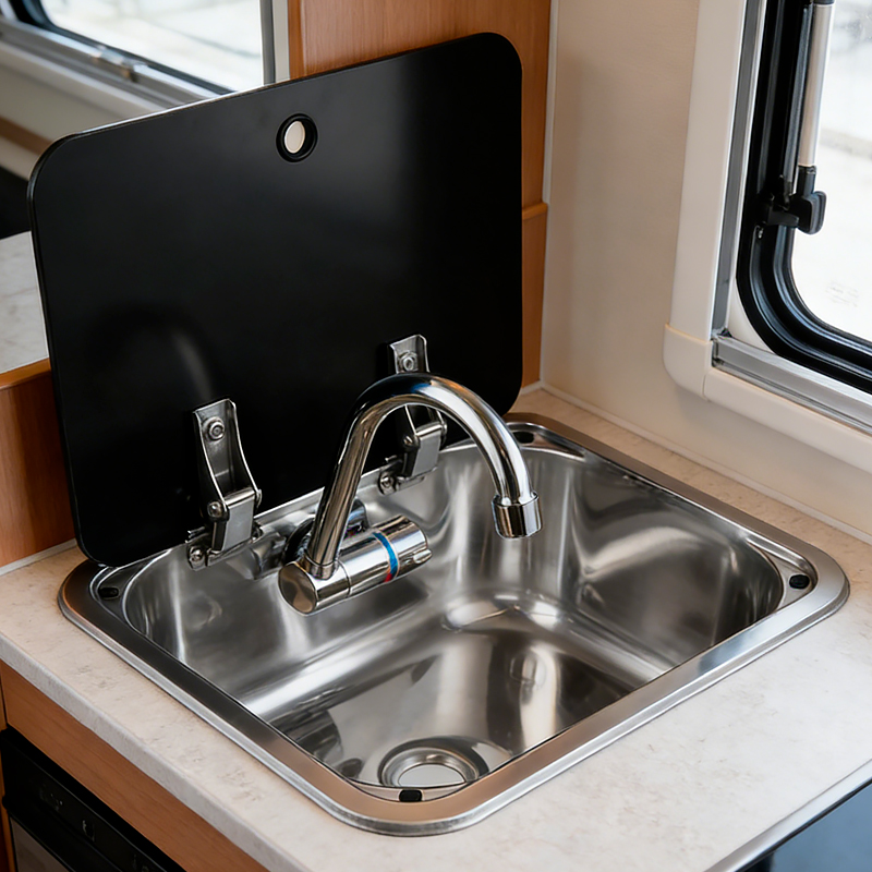 Compact Stainless Steel RV Sin - огляд і ціна Kitchen