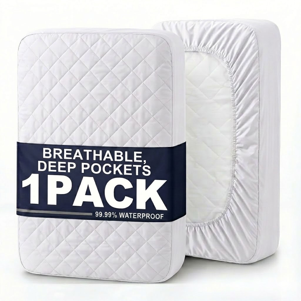 1pc Modern Soft Breathable Wat - огляд і ціна Waterproof Mattress Protector Breathable