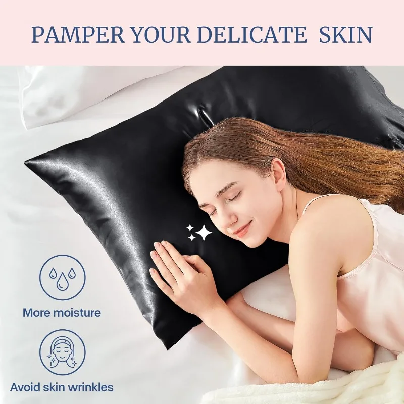 Multi-size Satin Pillowcase fo - огляд і ціна Satin Silk Pillowcase Hair Skin