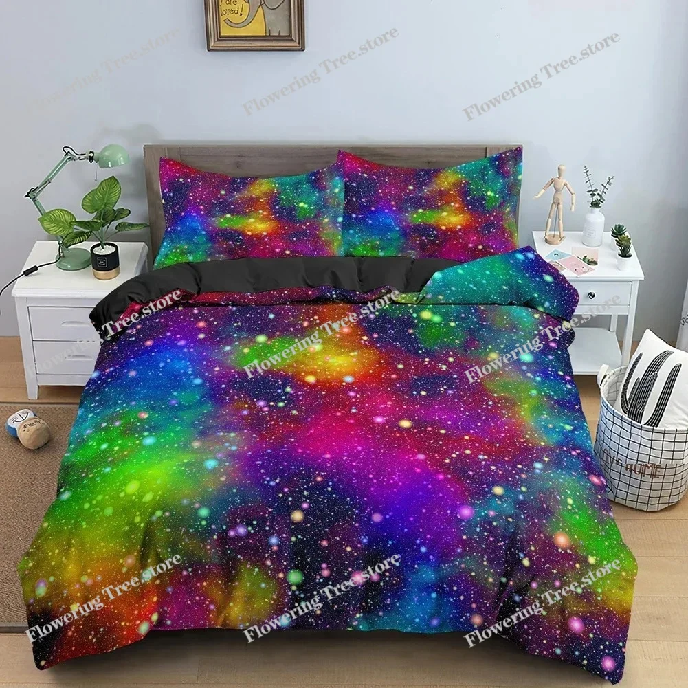 Galaxy Space Bedding Set 3D Un - огляд і ціна Duvet Cover Sets With Zipper